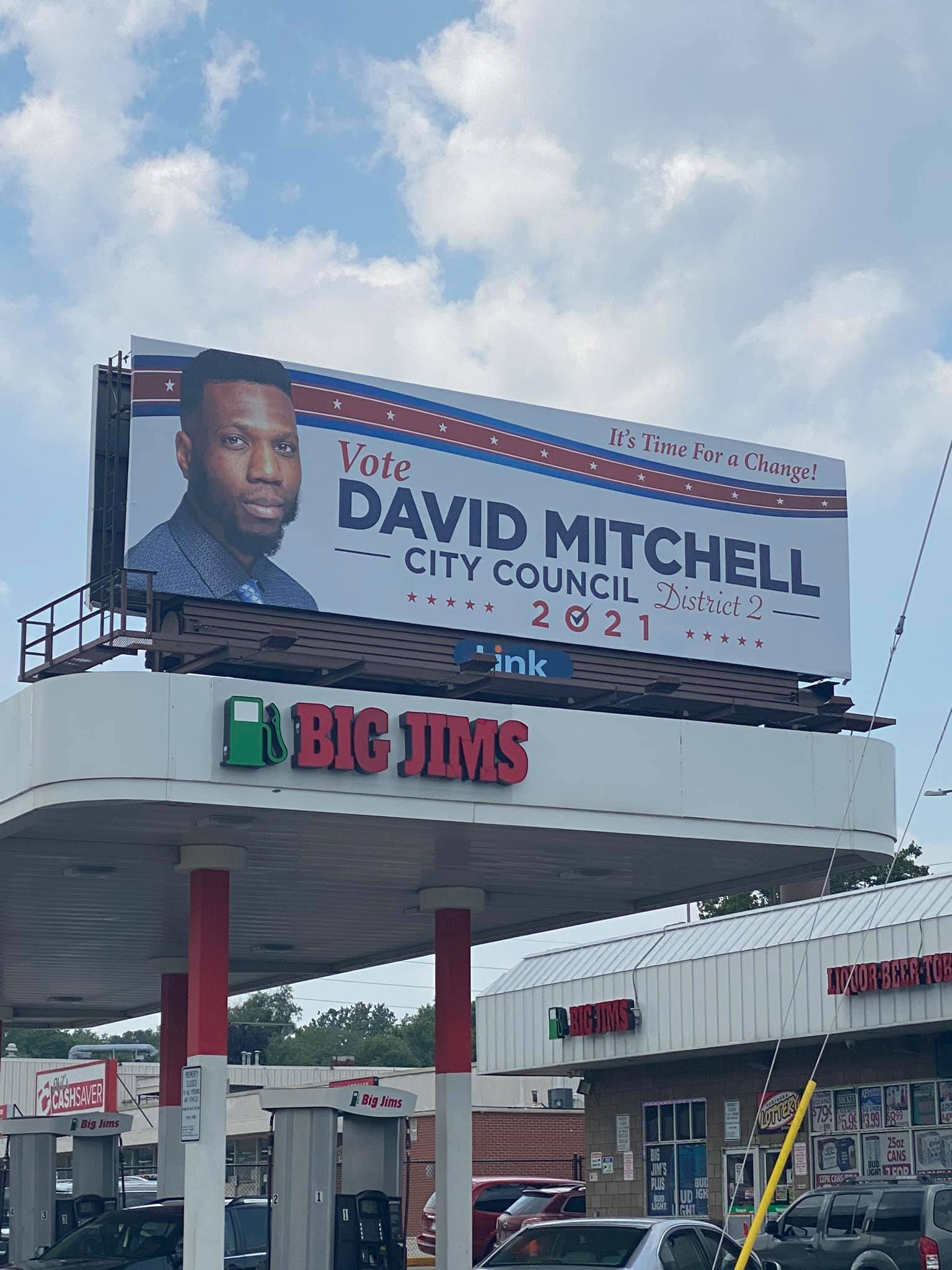 Campaign billboard in Omaha