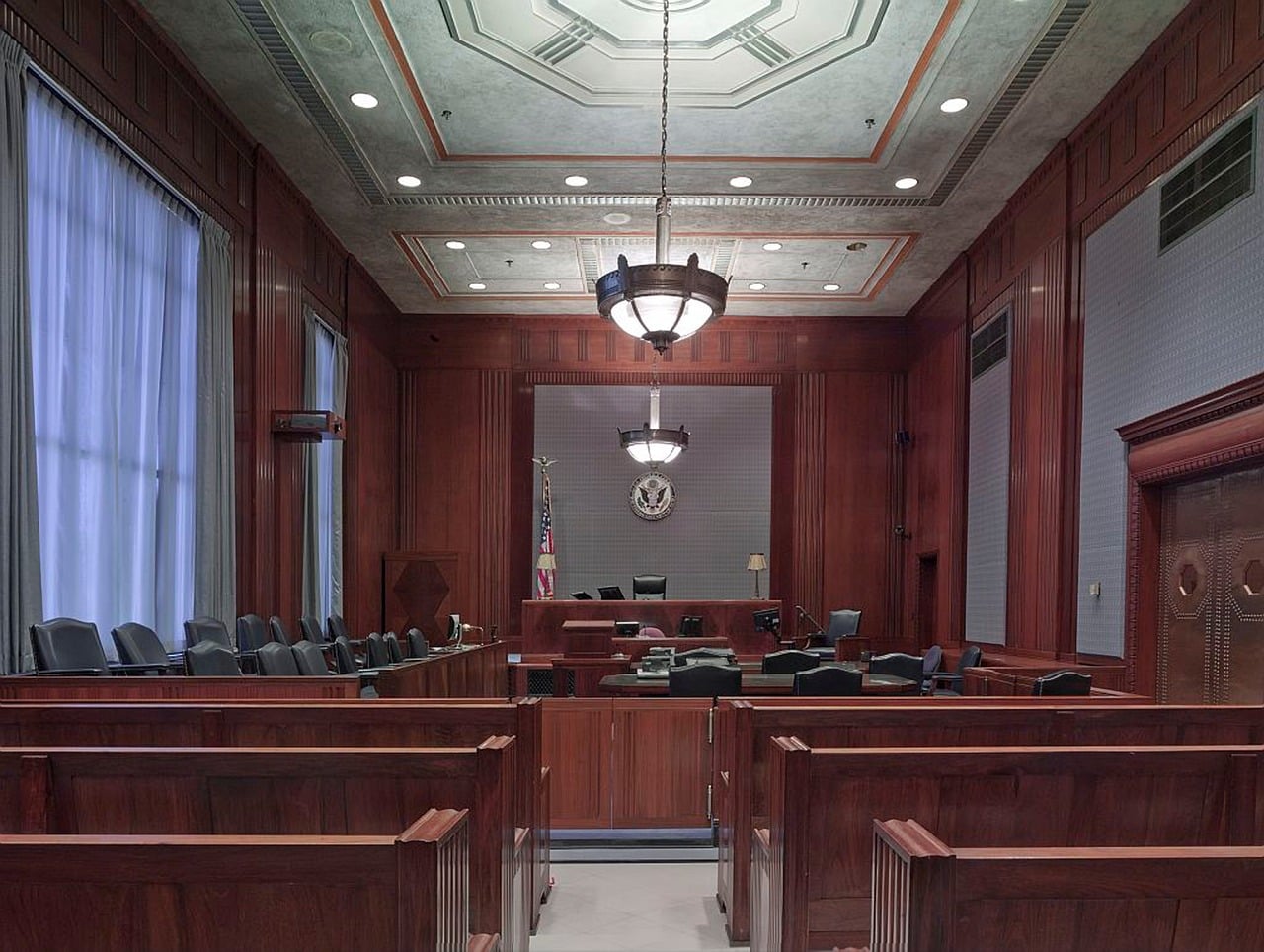 Courtroom scene